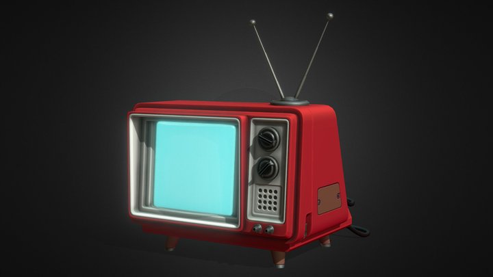 Cartoon TV 3D Model