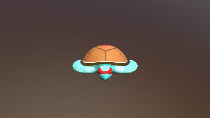 Ninja Squirtle 3D Model