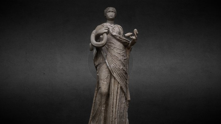 Roman woman as Hygieia – Free 3D Model STL