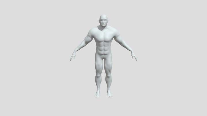 Muscle man WIP 3D Model