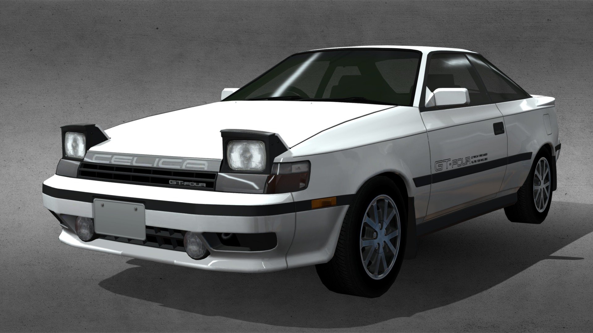 1986 Toyota CELICA 2000GT-FOUR (ST165) - Download Free 3D model by