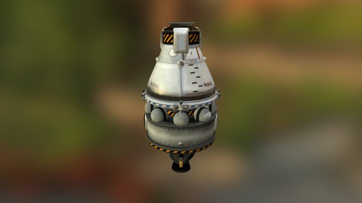 ISS (Stock) - Generic Spacecraft 3D Model