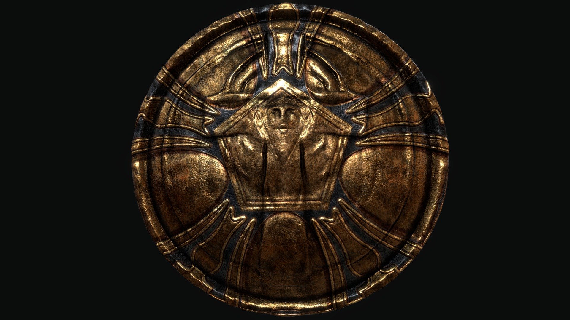 Decorative ritual shield - Download Free 3D model by Orpind (@leondp ...