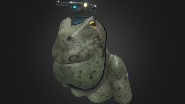 Ribbert Wartson - Frogman Soldier of the Future 3D Model