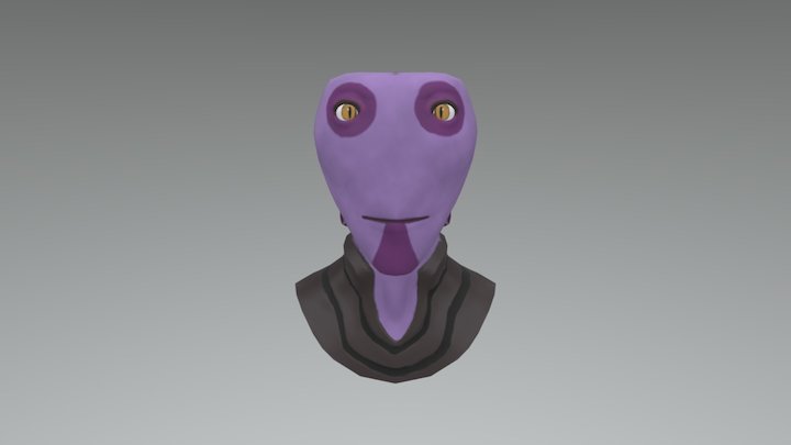 Alien Bust 3D Model