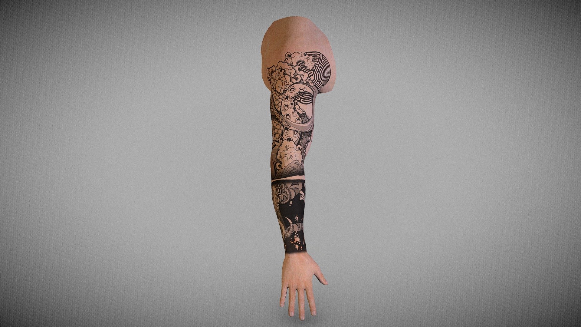 Arm Tattoo - 3D model by Seth_Samson (@Seth_Samson) [92b3223]