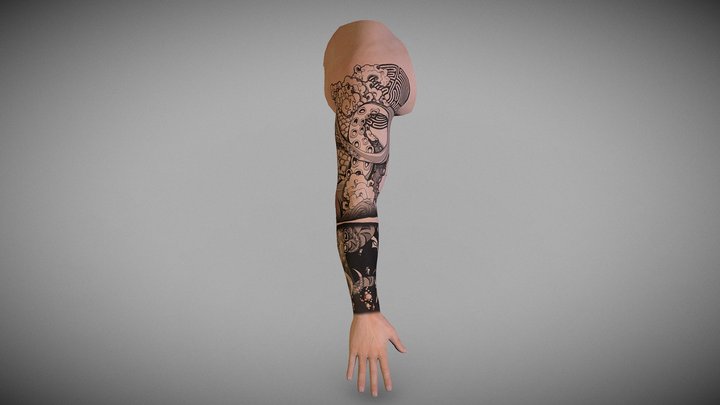Arm Tattoo 3D Model