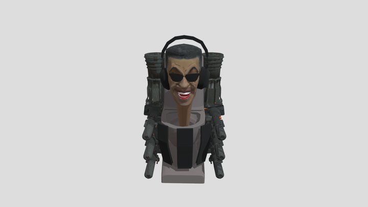 Obama G-man toilet 3D Model