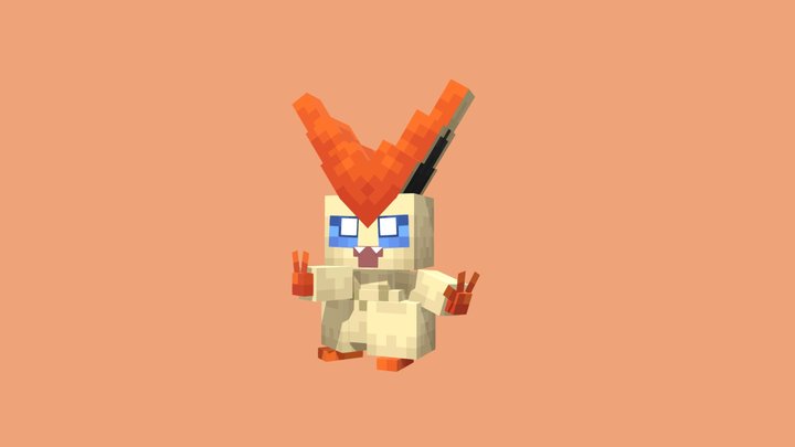 victini (cobblemon style) 3D Model