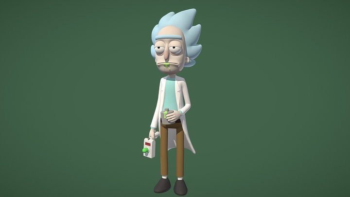Rick Sanchez - Rick and Morty 3D Model
