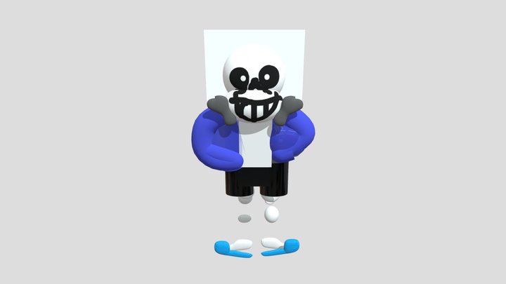 Sans Undertale 3D model 3D Model