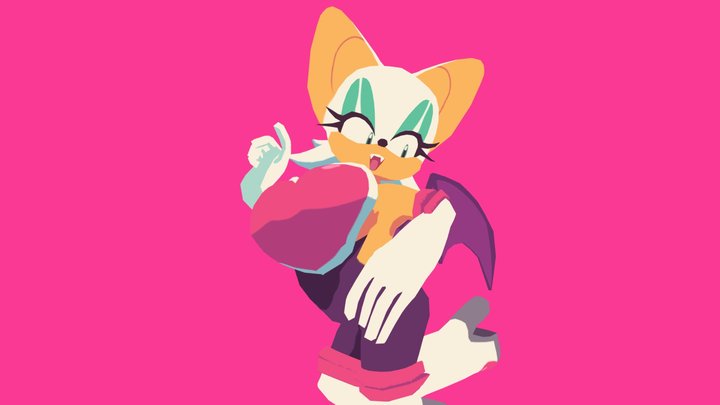 rouge the bat 3D Model