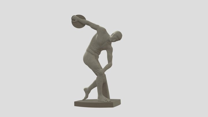 Άγαλμα δισκοβόλου 3D Model