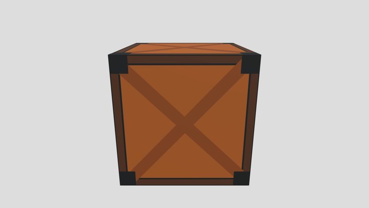 Crate 3D Model