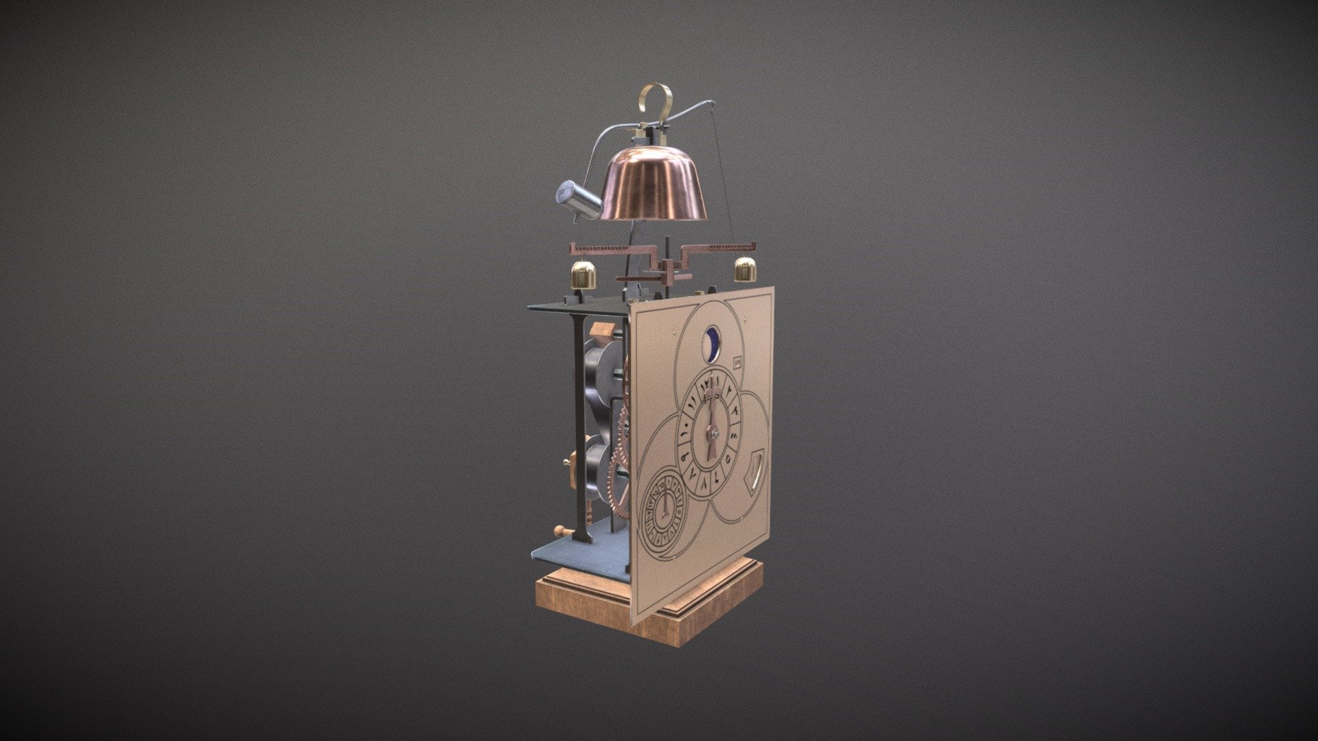 Medieval Clock - 3D model by Levent Bozkurt (@LeventBozkurt) [92b7414 ...