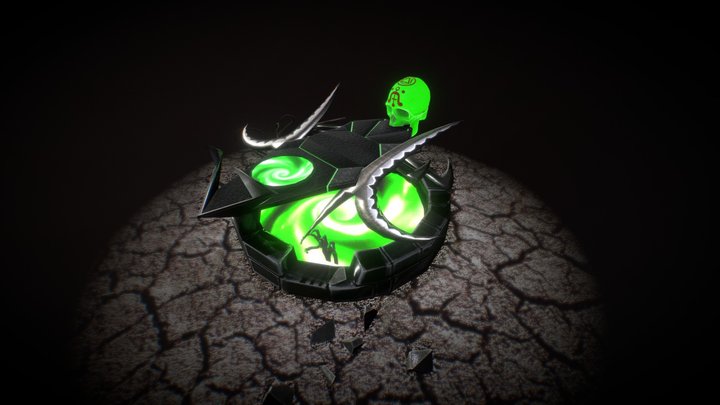 Hoverboard concept "Quan_Chi" 3D Model