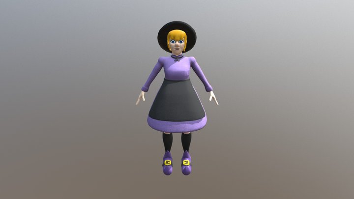 Lilly Parker, Halloweener's Protagonist 3D Model
