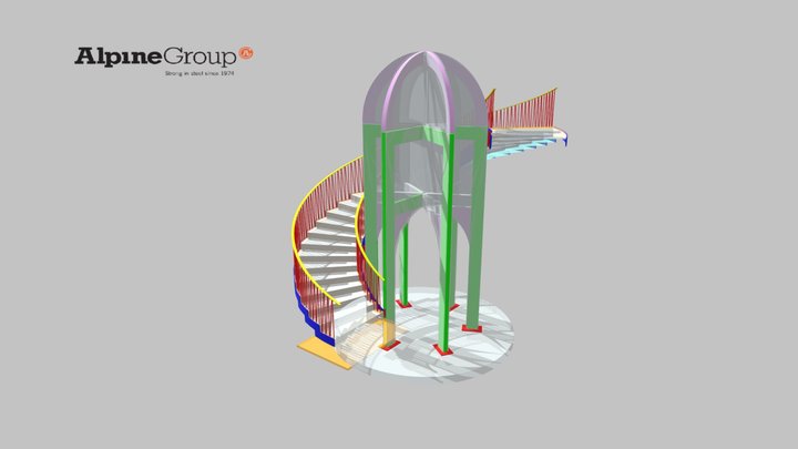 V & A MoC Staircase - P01 3D Model