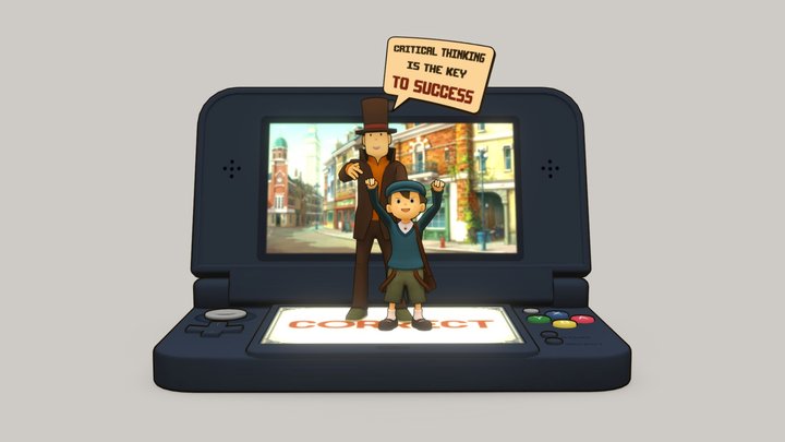 Professor Layton & Luke Triton (Fan Art) 3D Model