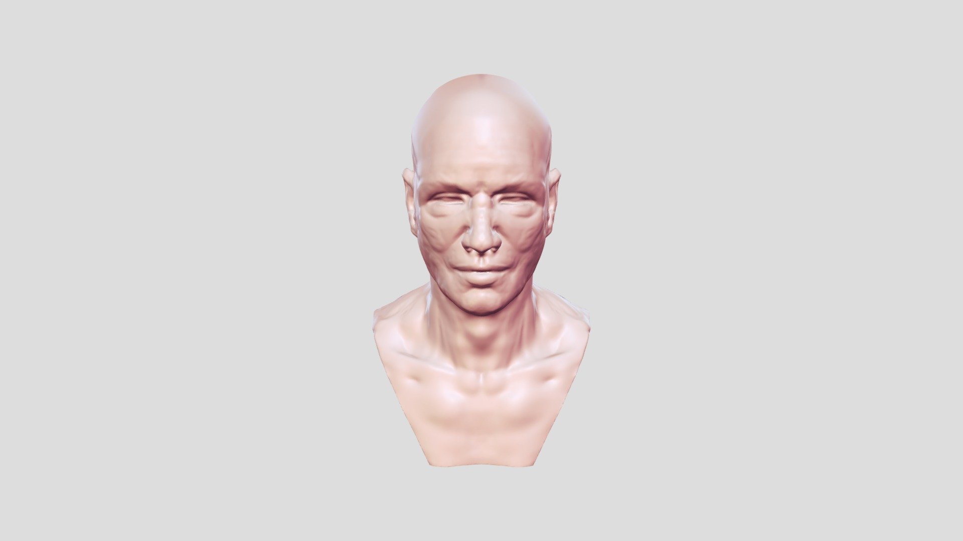 Male Head 03 - 3d Model By Makemarco [92bad3f] - Sketchfab