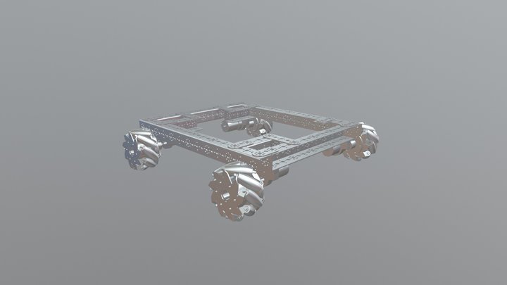 Mecanum Wheel Concept Chassis 3D Model