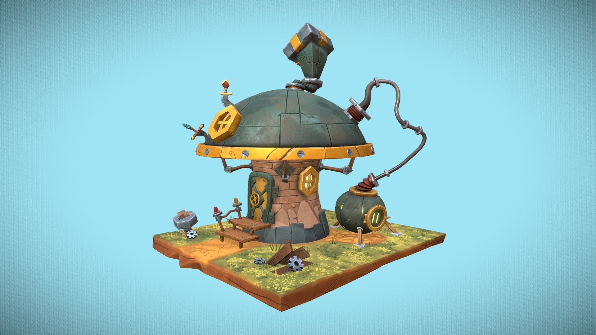 Engineer goblin's house - 3D model by dimi_milo [92bb00d] - Sketchfab