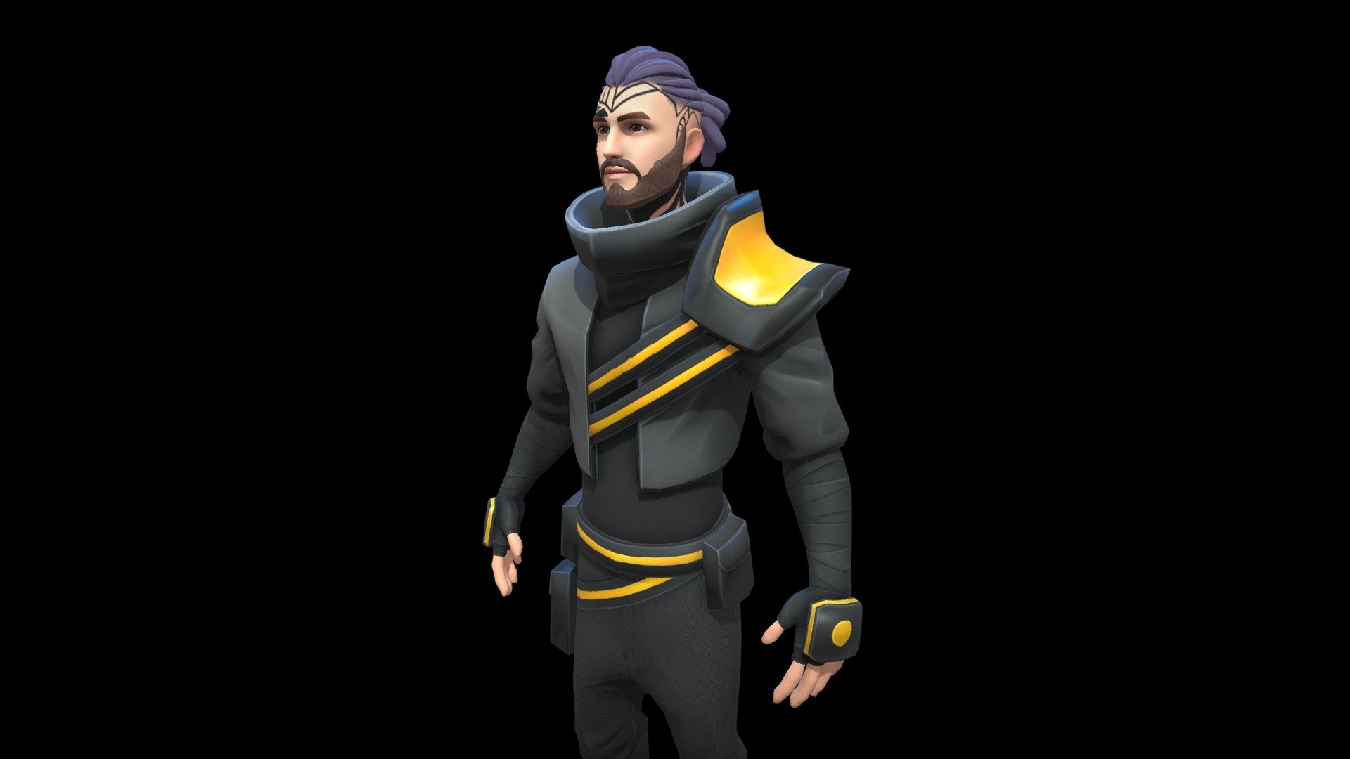 Male full-body Sci-Fi character - Download Free 3D model by Ready