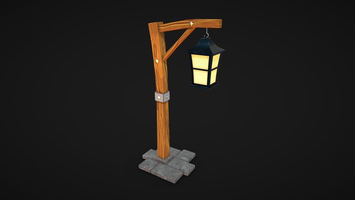 Stylized streetlight / Free download 3D Model
