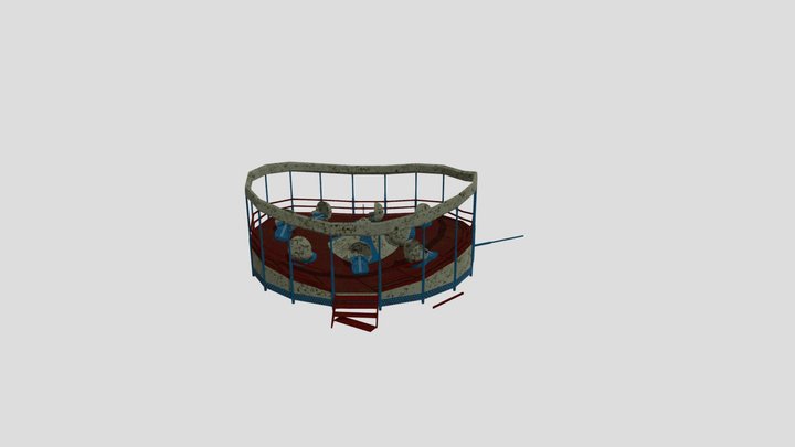 Rusted Fast Carousel 3D Model