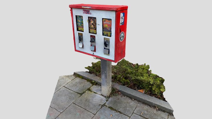 Chewing Gum machine - city ring Munich 3D Model