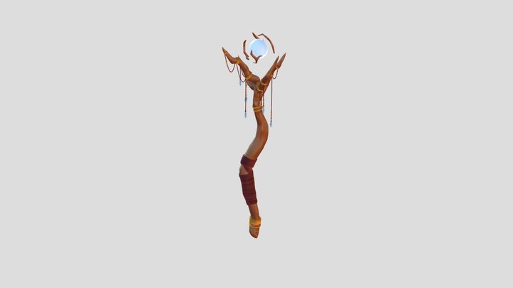Magic Staff 3D Model
