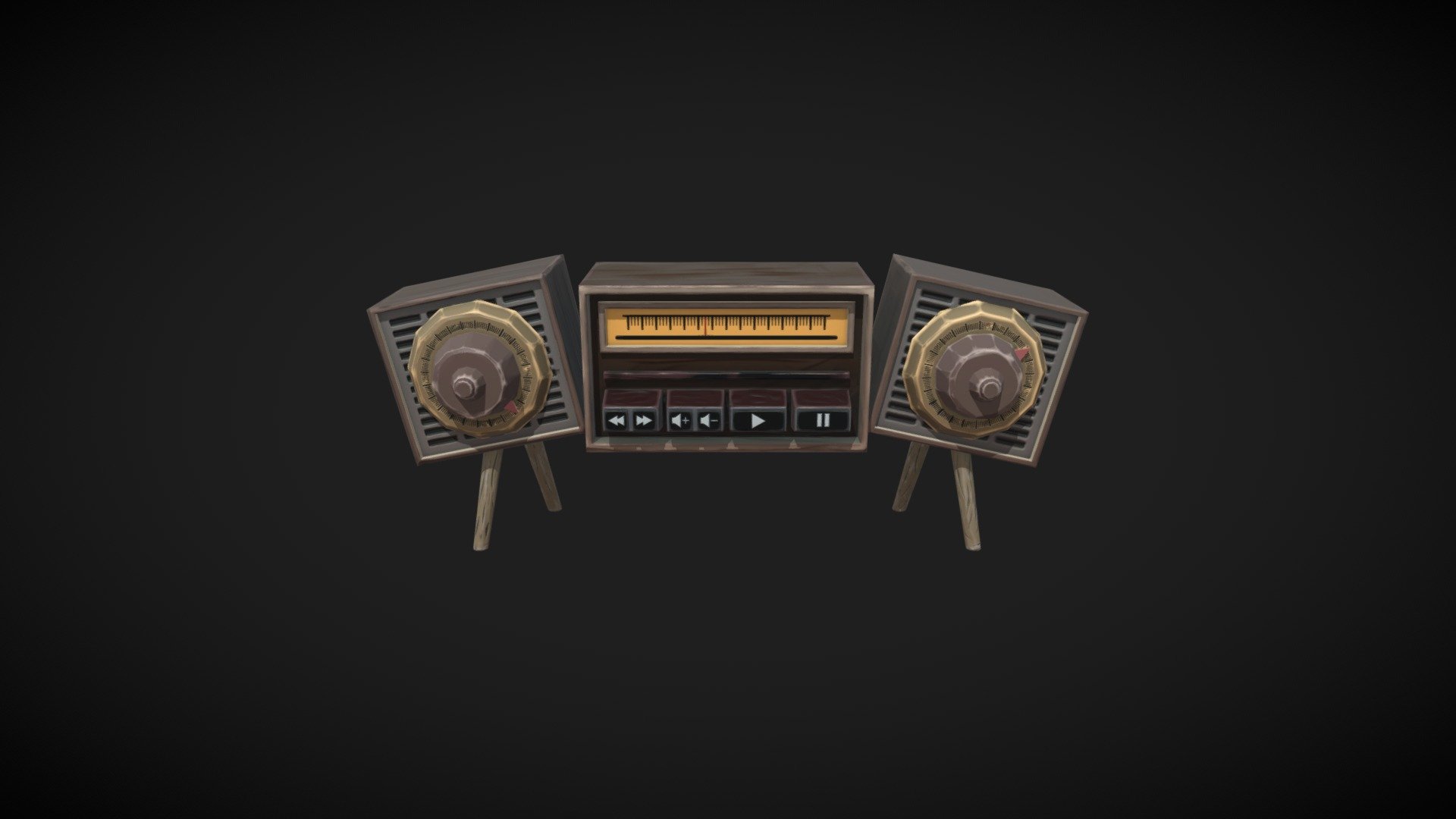 Radio Stylized - 3D model by eyadhilwi [92c080a] - Sketchfab