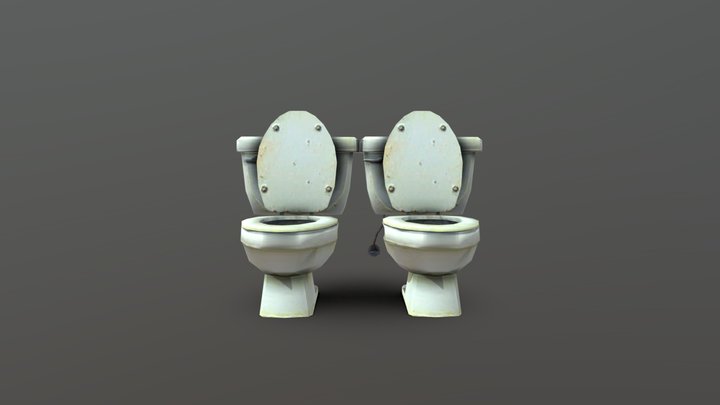 Fixed toilets_d 3D Model