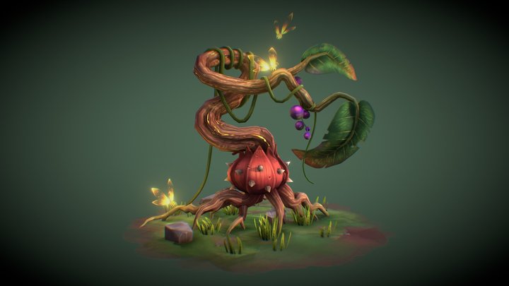 Alien Plant 3D Model
