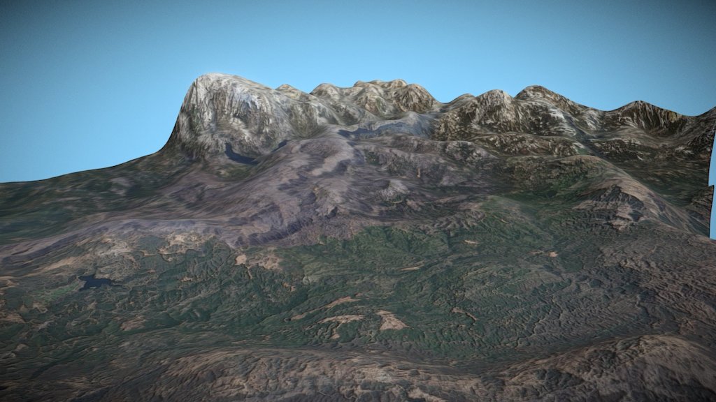 Mountainous Region - 3D model by Wayne Pearce (@WaynePearce10) [92c2374 ...