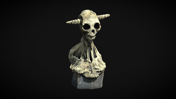 Mini Skull Sculpture Scan 3D Model