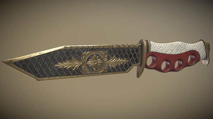 Harbinger Knife - Luxury 3D Model