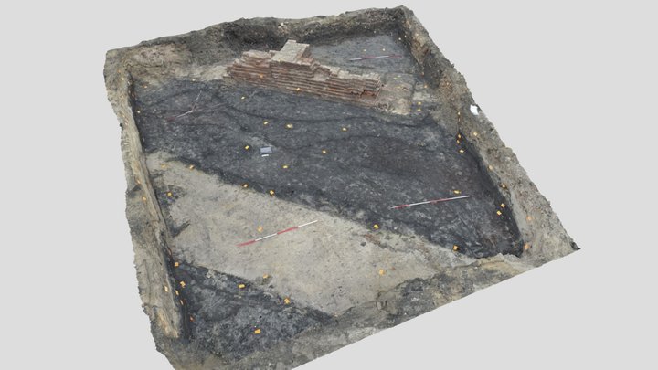 Nieuwe Markt, Deventer  -  Muur bisschopshof 3D Model