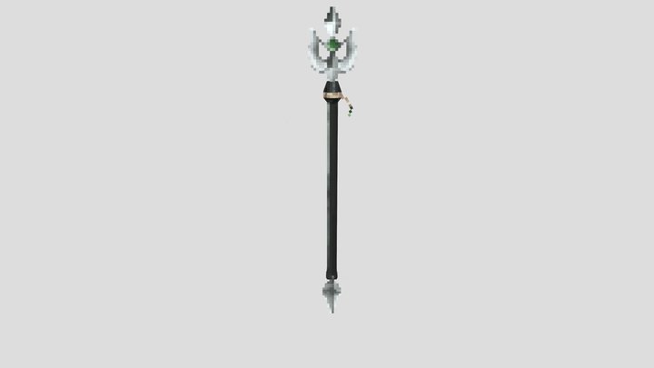 Übel's staff from Frieren | minecraft model 3D Model