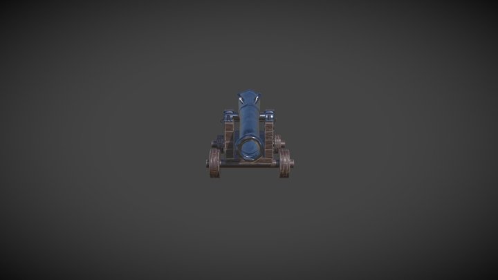 Cannon Textured 3D Model