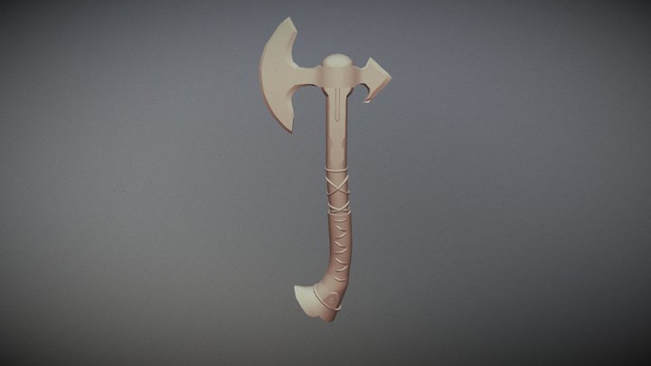 Axe Low Poly Gaming Asset By Ansh Agrawal 3D Model