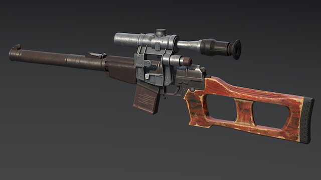 ВСС (Винтовка снайперская специальная) 3D Model