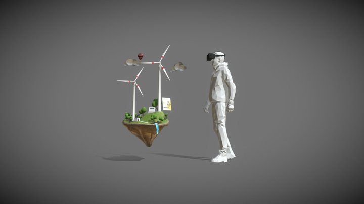 Windturbine 3D Model