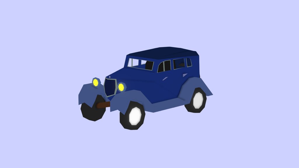 Low Poly Ford Model AA (Aka GAZ Model AA)