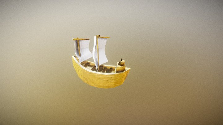 Simple Boat 3D Model