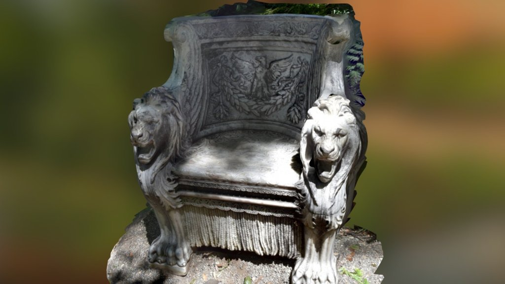 Lion's Chair at the Hunnington Library