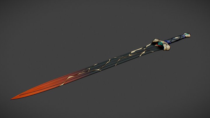 Fanart Honkai Star Rail Blade weapon 3D Model