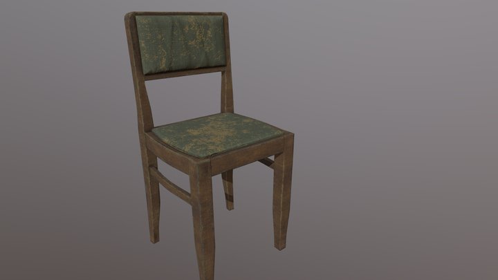 Soviet Old Chair 3D Model