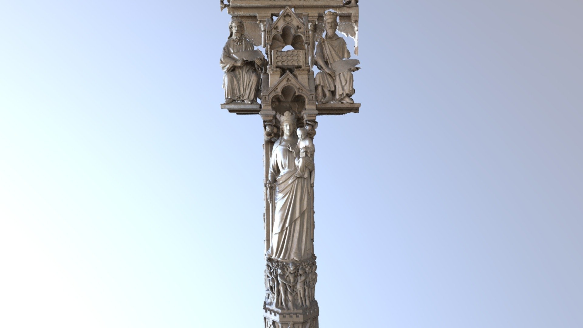 Notre-dame-de-paris-virgin-mary - 3D model by Ching1116 [92cf6ef