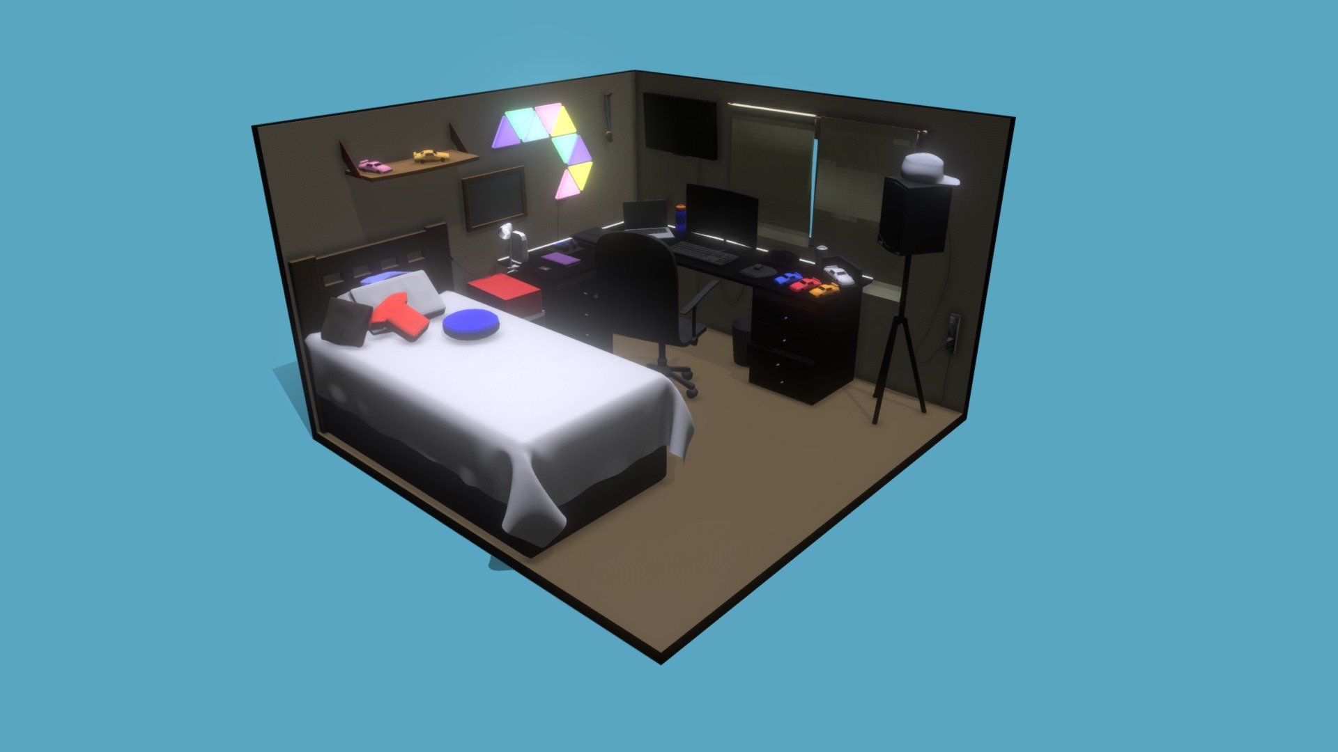 A friend's room.